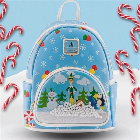 Loungefly Elf Buddy Double Strap Shoulder Bag Backpack Brand new with tag! - Picture 1 of 8